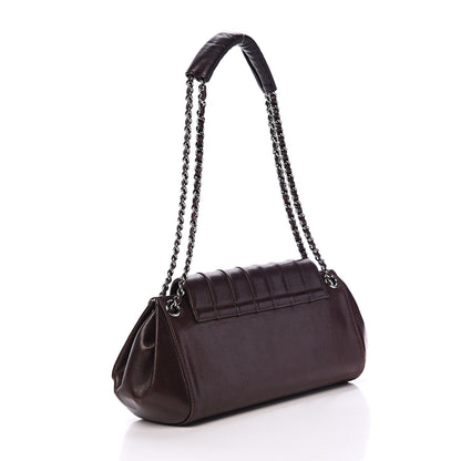 Chanel Lambskin Vertical Quilt Small Accordion Flap Brown 2 of 13