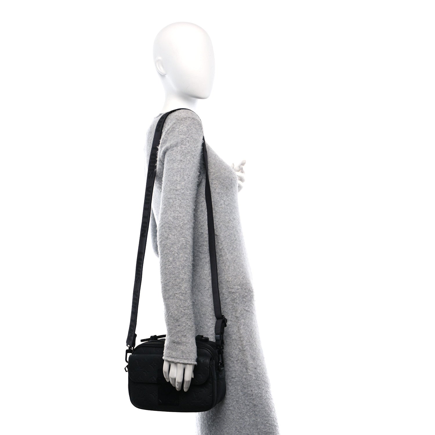 Louis Vuitton Taurillon Monogram S Lock Messenger Black 2 of 9