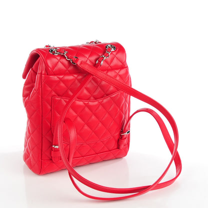 Chanel Lambskin Quilted Small Urban Spirit Backpack Red 3 of 8