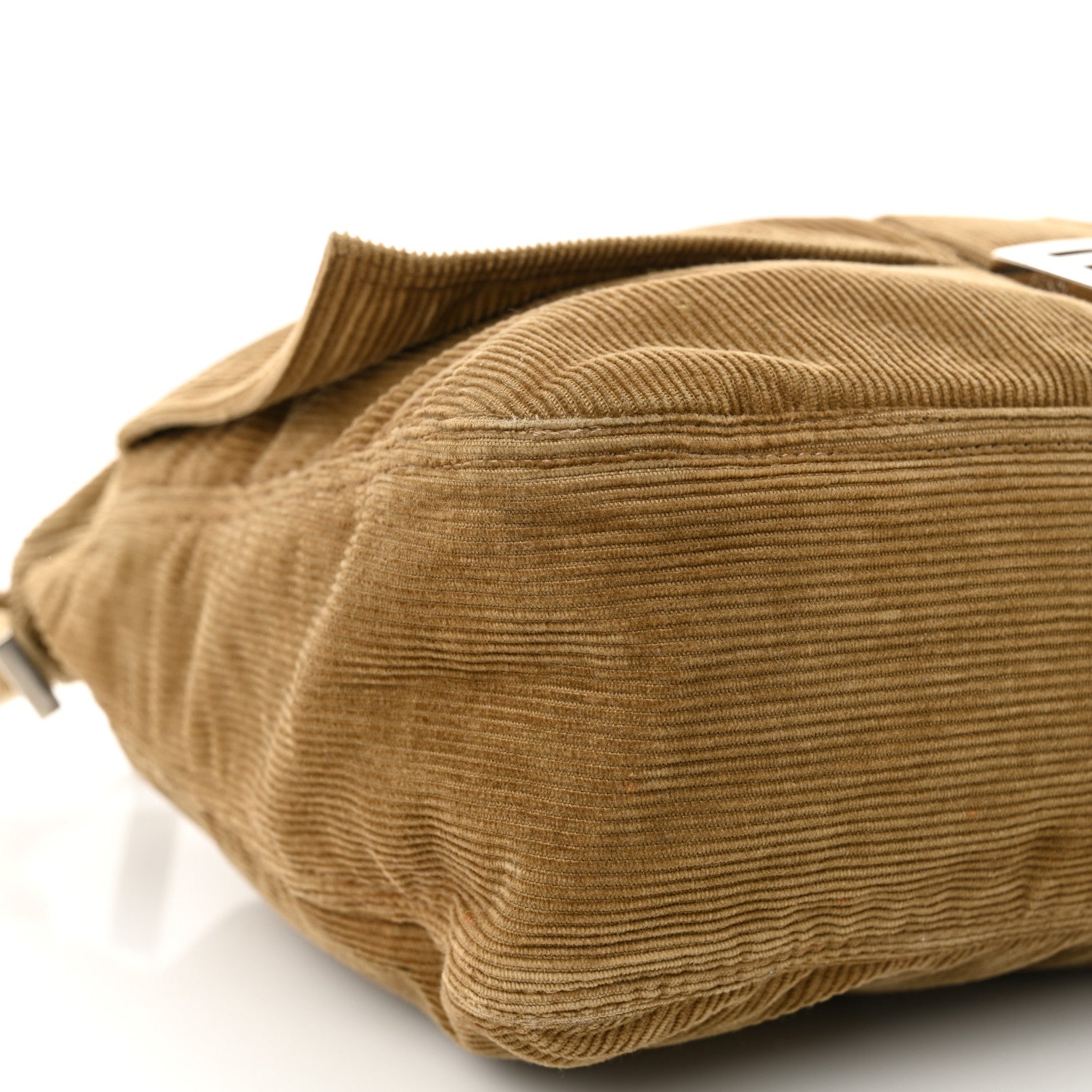 Fendi Corduroy Baguette Shoulder Bag Beige 8 of 10