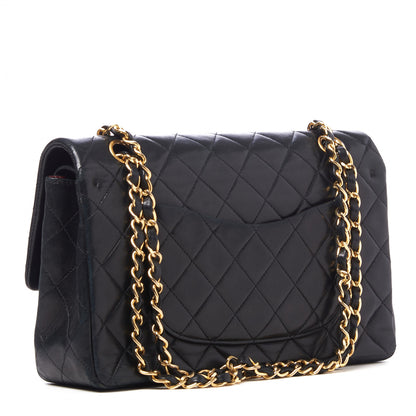 Chanel Lambskin Quilted Medium Double Flap Black 2 of 9
