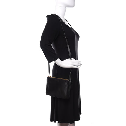 Celine Lambskin Small Trio Crossbody Bag Black 2 of 12