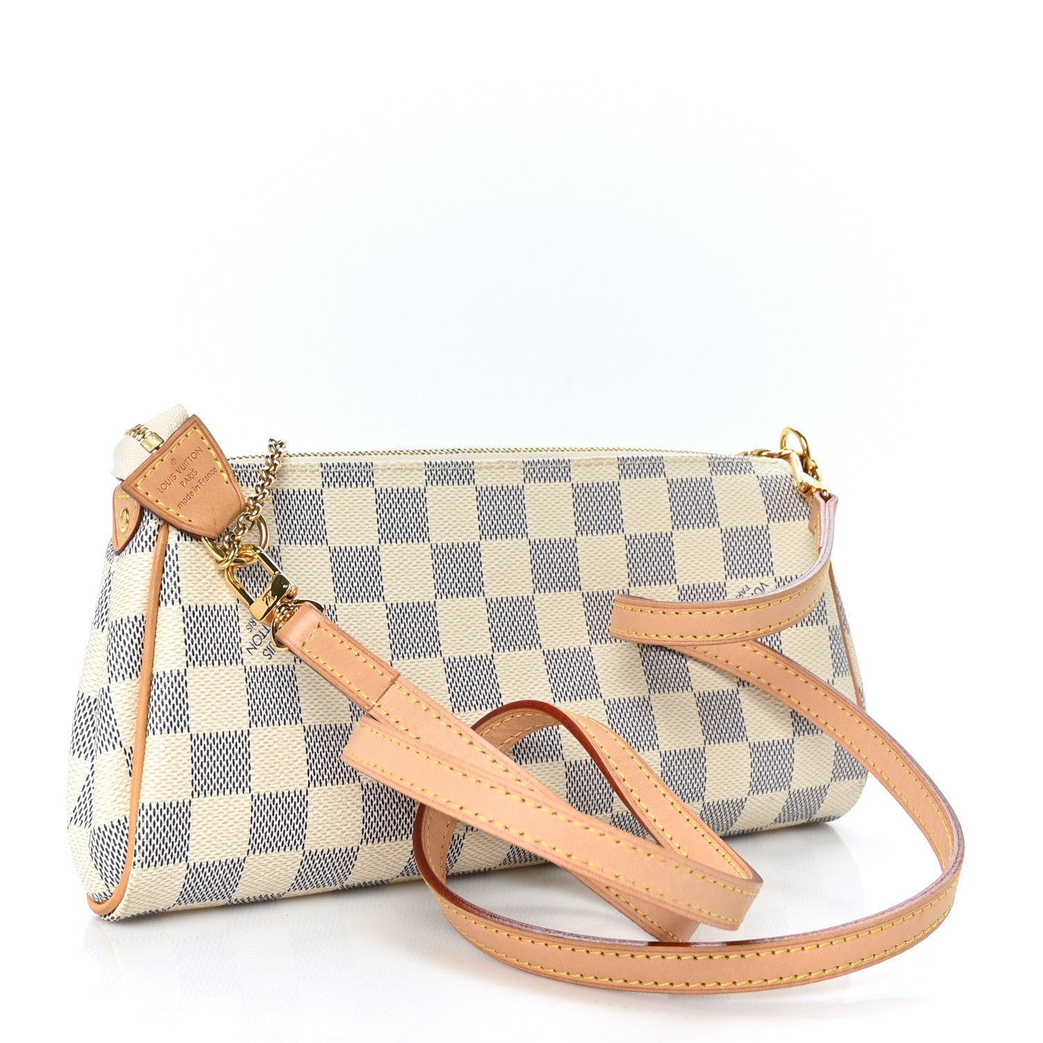 Louis Vuitton Damier Azur Eva Clutch 3 of 9