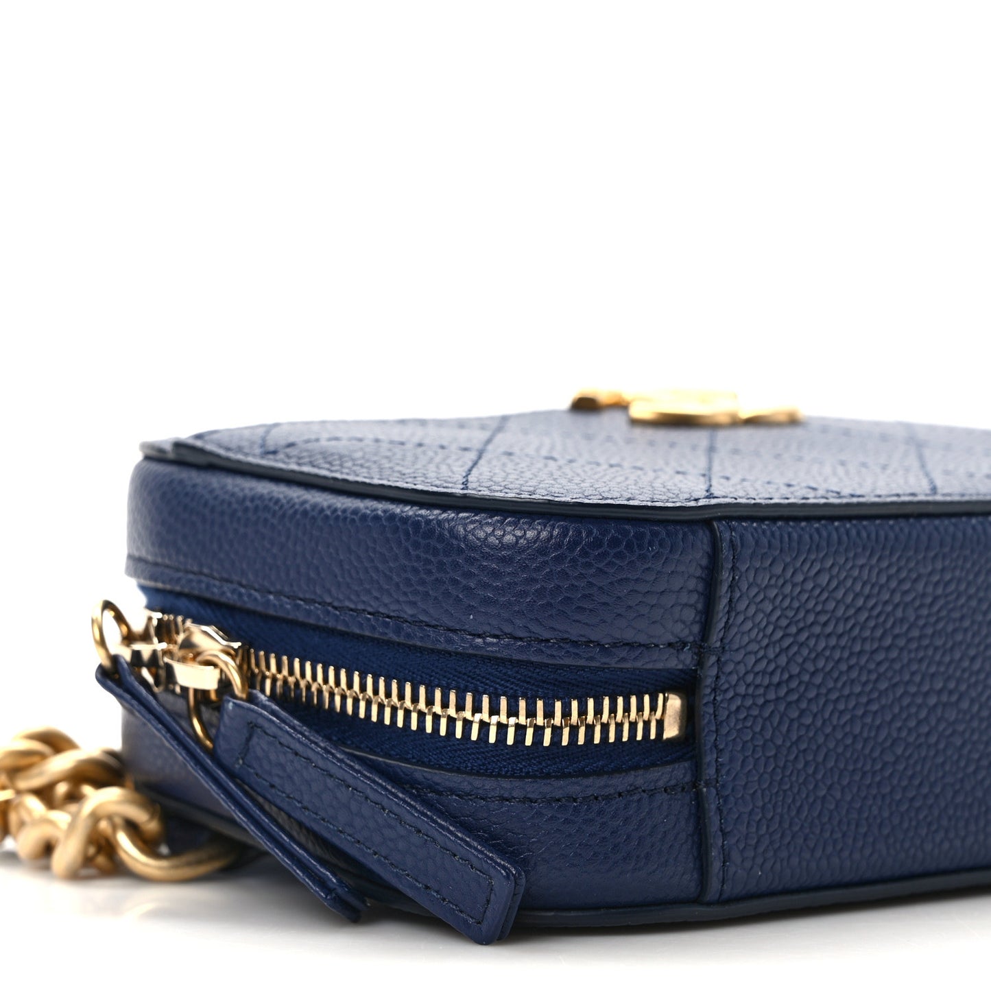 Caviar Stitched Waist Bag Blue