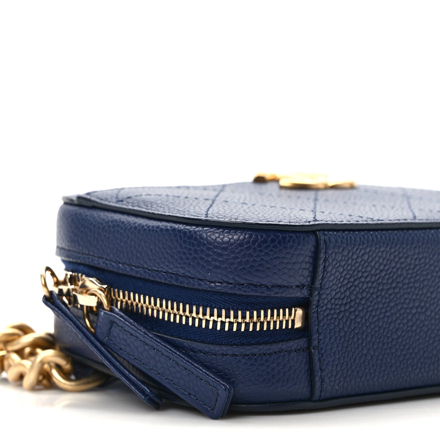 Chanel Caviar Stitched Waist Bag Blue 9 of 12