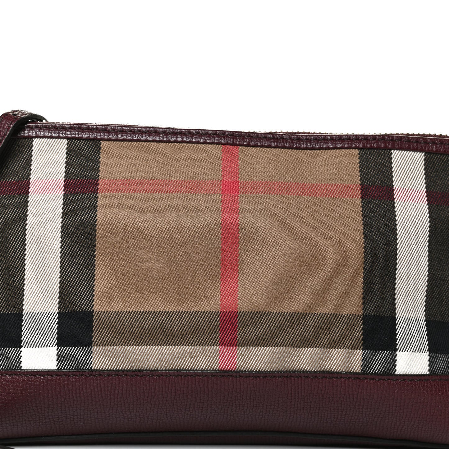 Derby House Check Abingdon Convertible Clutch Mahogany Red