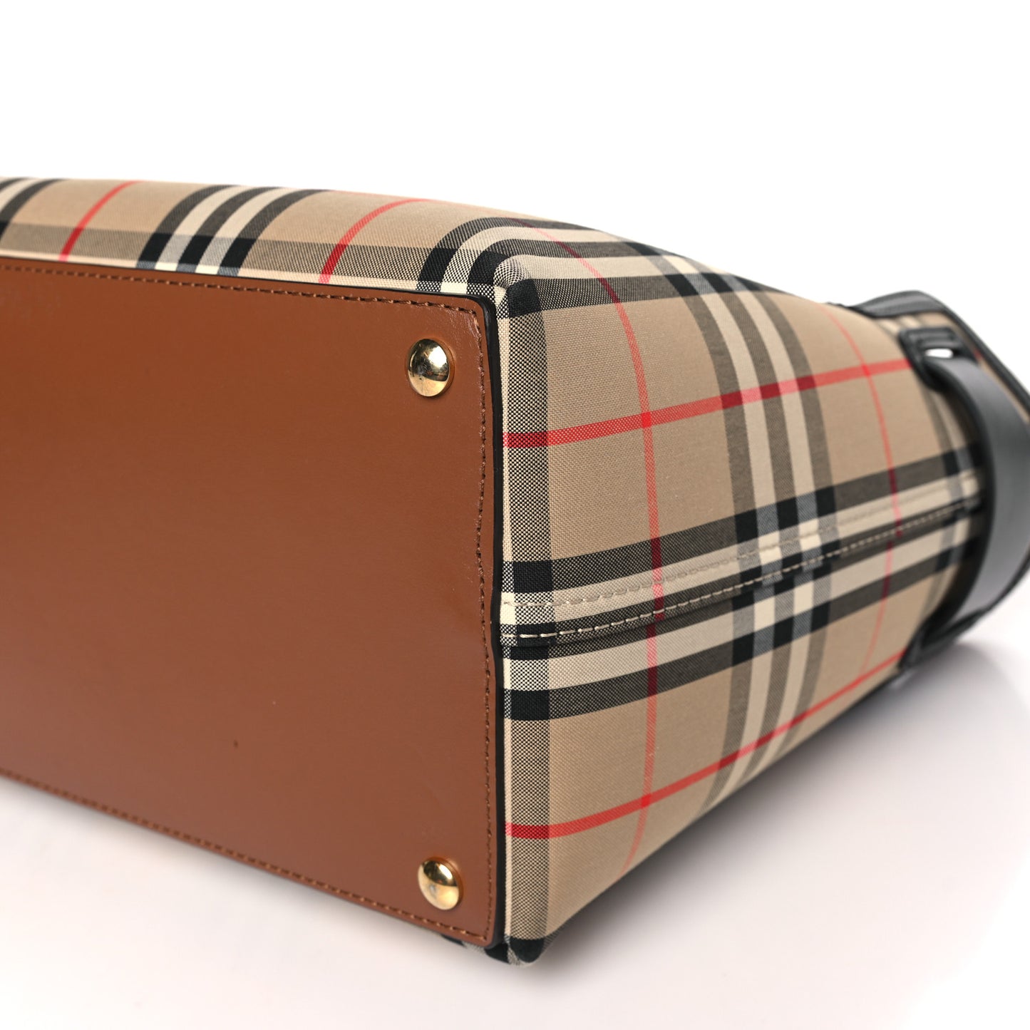 Calfskin Vintage Check Triple Stud Small Belt Bag Archive Beige