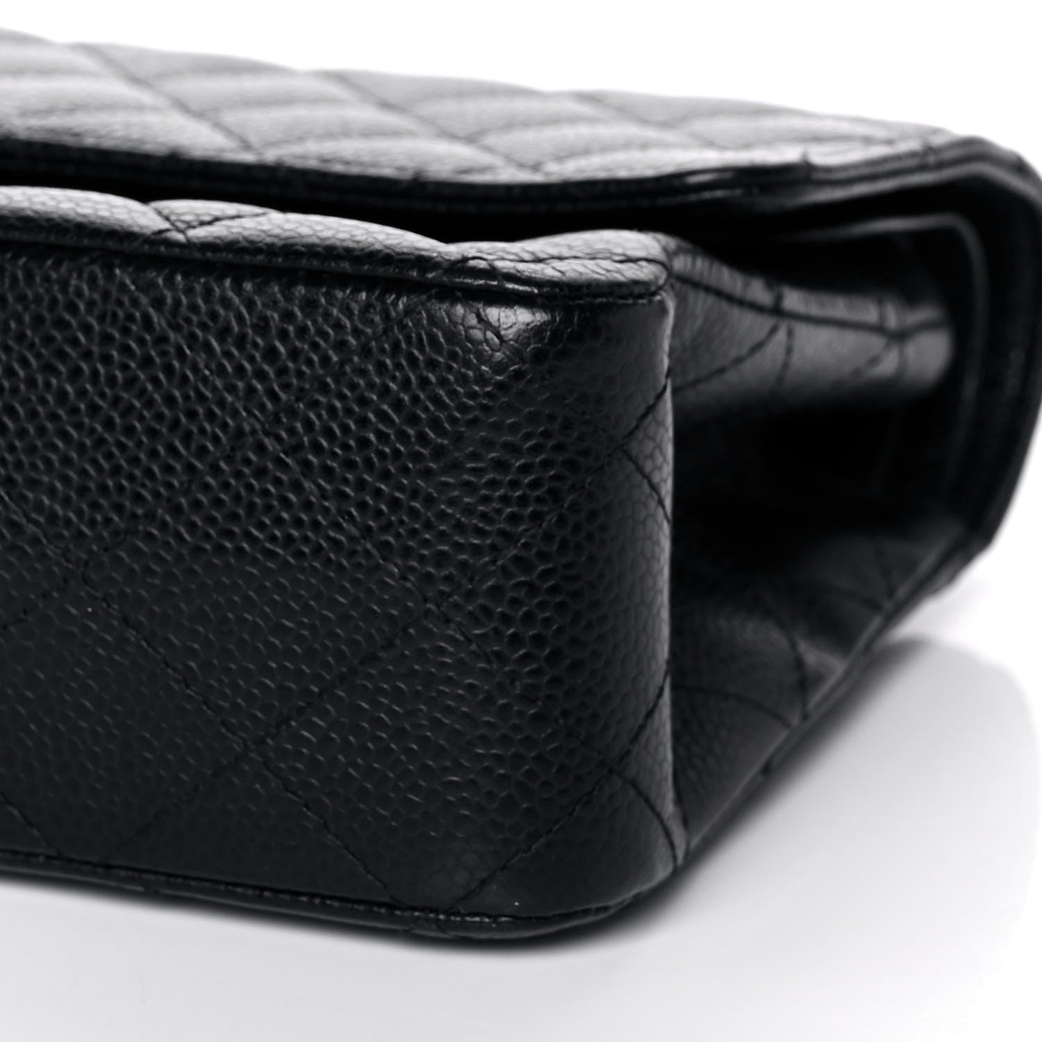 Chanel Caviar Quilted Medium Double Flap Black 10 of 13