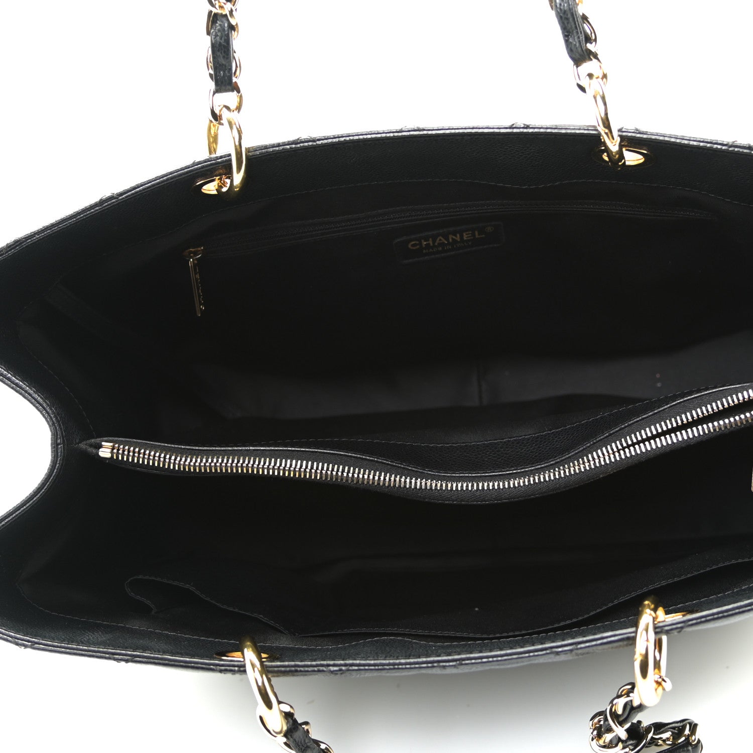 Chanel Caviar Quilted XL Grand Shopping Tote GST Black 7 of 7