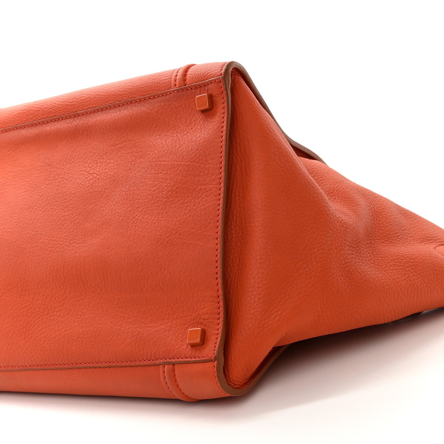 Celine Grained Calfskin Medium Phantom Luggage Burnt Orange 10 of 10