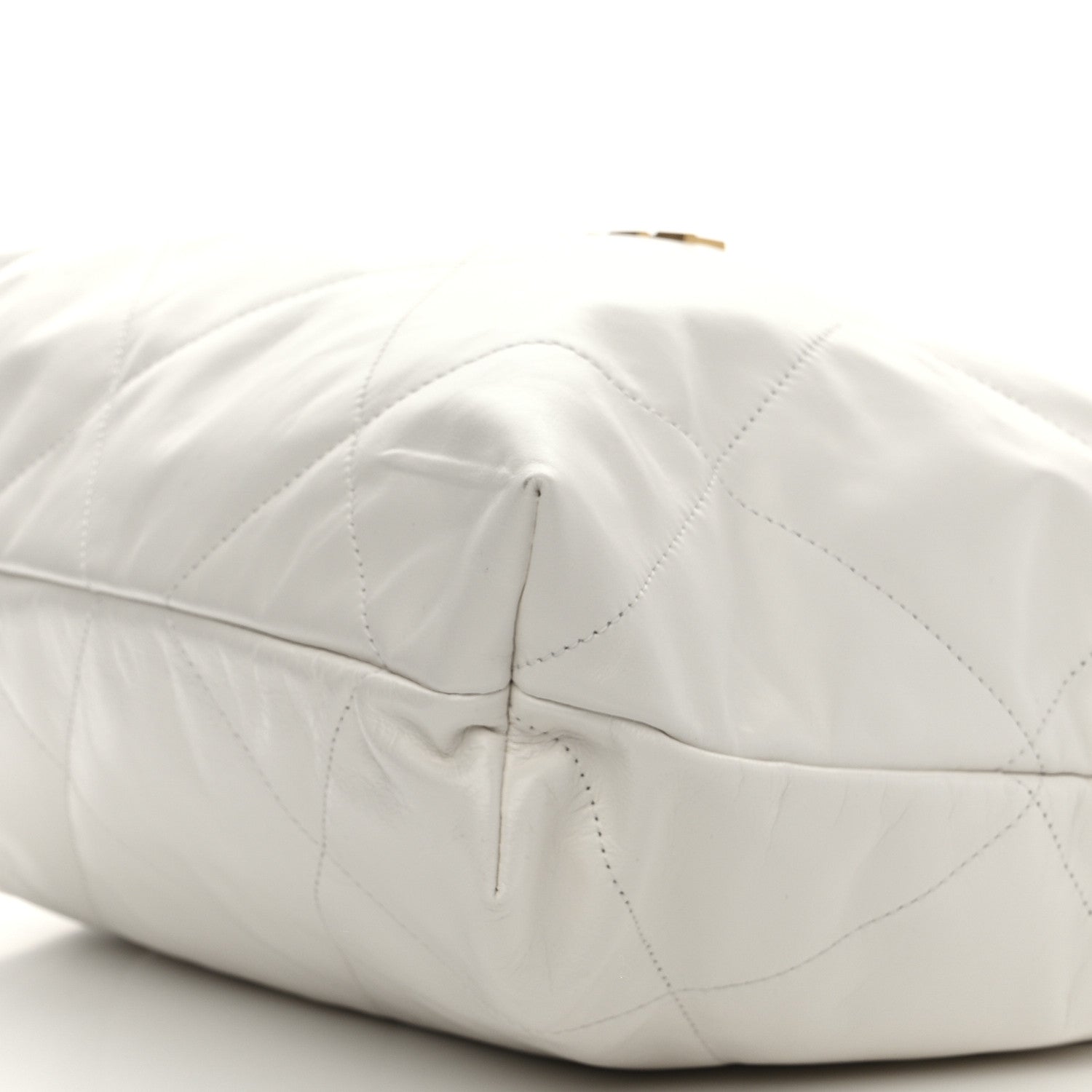 Chanel Shiny Calfskin Quilted Small Chanel 22 White 11 of 11
