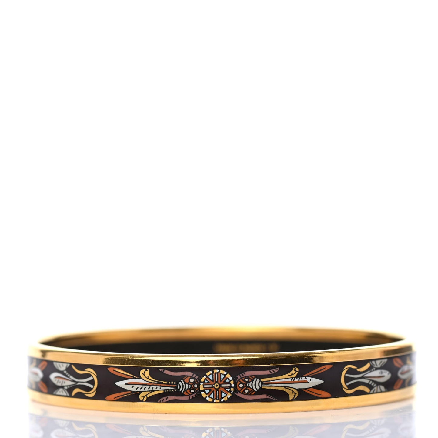 Enamel Printed Narrow Dreamcatchers Bracelet 65 Black