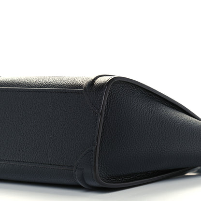Celine Drummed Calfskin Nano Luggage Black 10 of 10