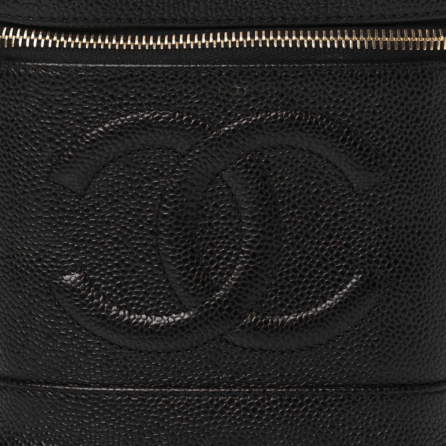 Chanel Caviar Vanity Cosmetic Case Black 8 of 13