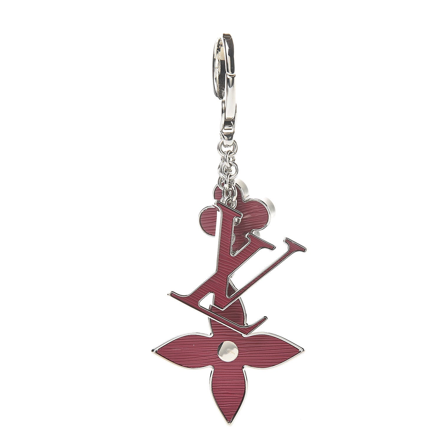 Louis Vuitton Fleur d Epi Bag Charm Fuchsia 1 of 4