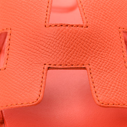 Hermes Epsom Oran Sandals 37.5 Orange Poppy 12 of 13