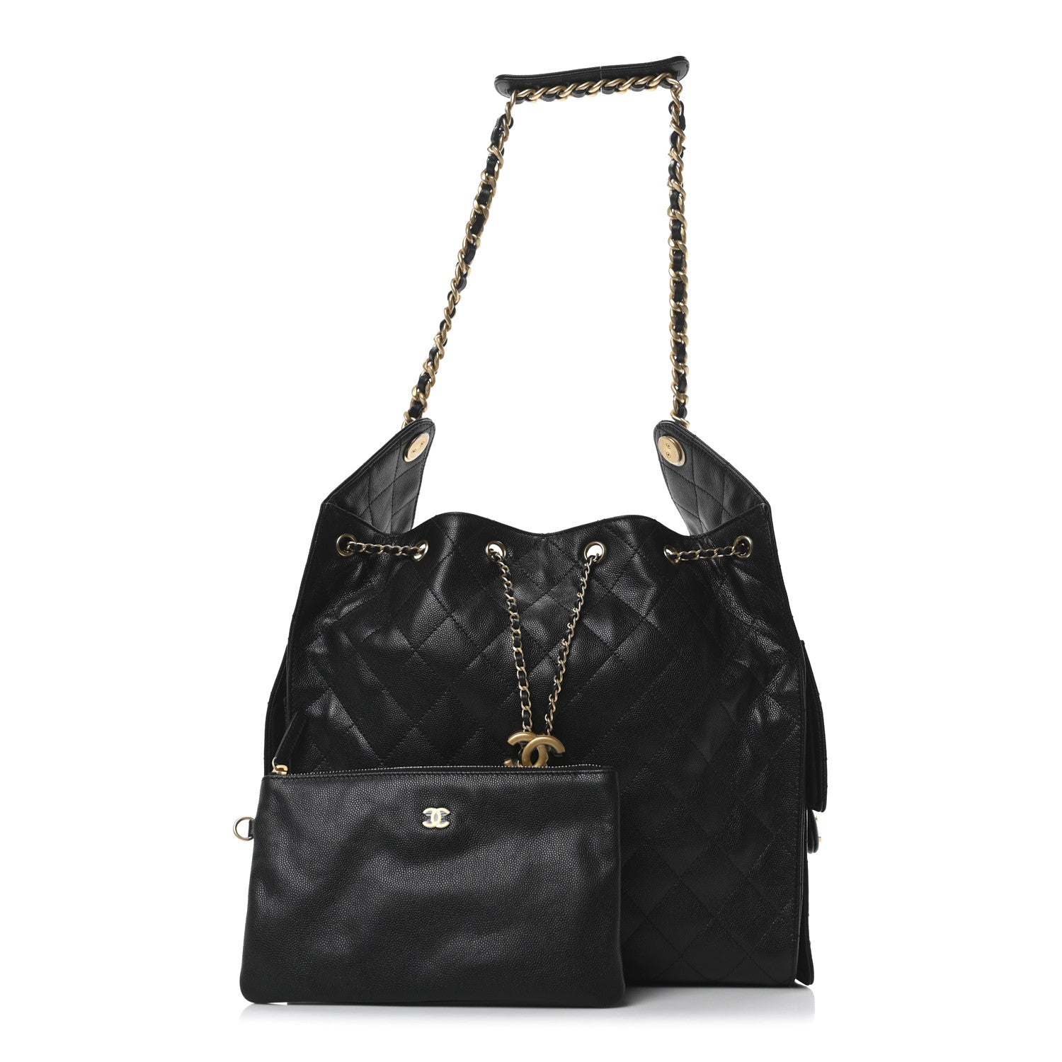Chanel Caviar Quilted Medium Chanel 25 Handbag Black 3 of 11