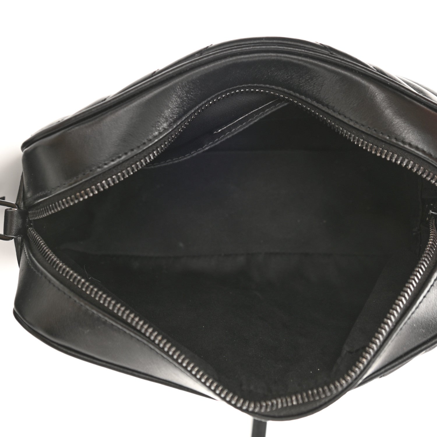 Saint Laurent Calfskin Matelasse Monogram Lou Camera Bag Black 5 of 9