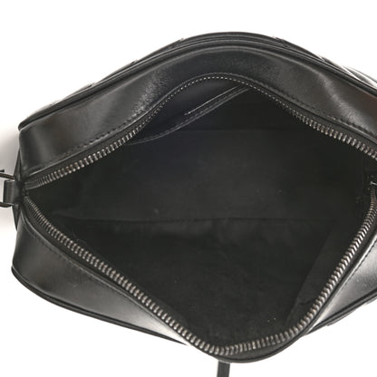 Saint Laurent Calfskin Matelasse Monogram Lou Camera Bag Black 5 of 9