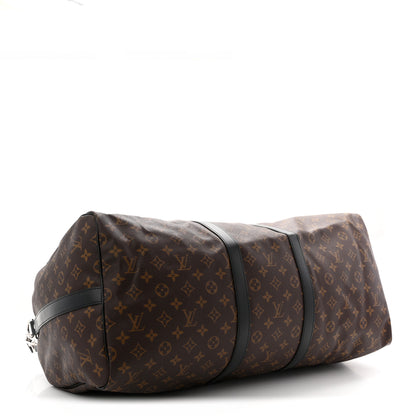 Louis Vuitton Monogram Macassar Keepall Bandouliere 55 3 of 11