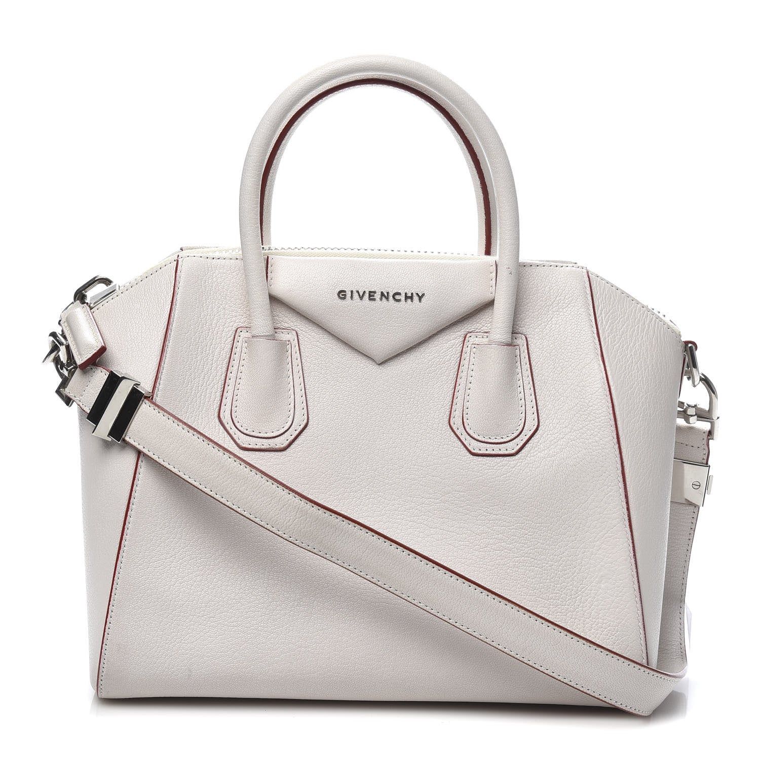 Givenchy Sugar Goatskin Small Antigona White 1 of 11