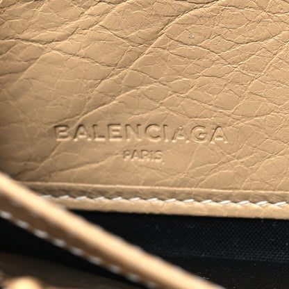 Balenciaga Veau Arena Multicolore Bazar Continental Zip Around Wallet Beige Orange Taupe 6 of 8