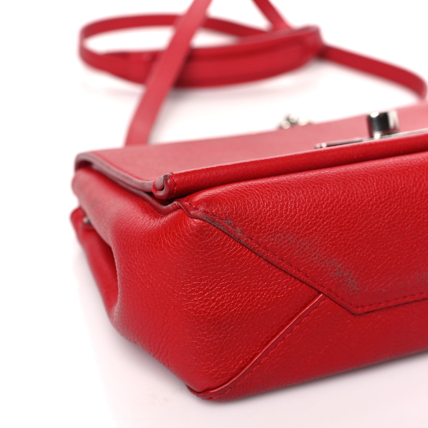 Louis Vuitton Calfskin Lockme II Chain Bag BB Rubis 7 of 8