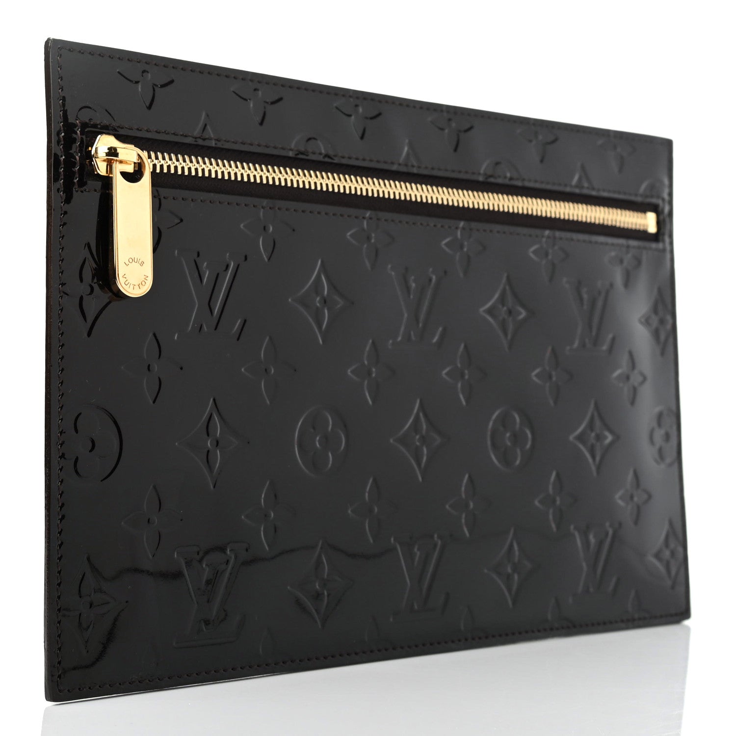 Louis Vuitton Vernis Pershing Square Clutch PM Amarante 2 of 4
