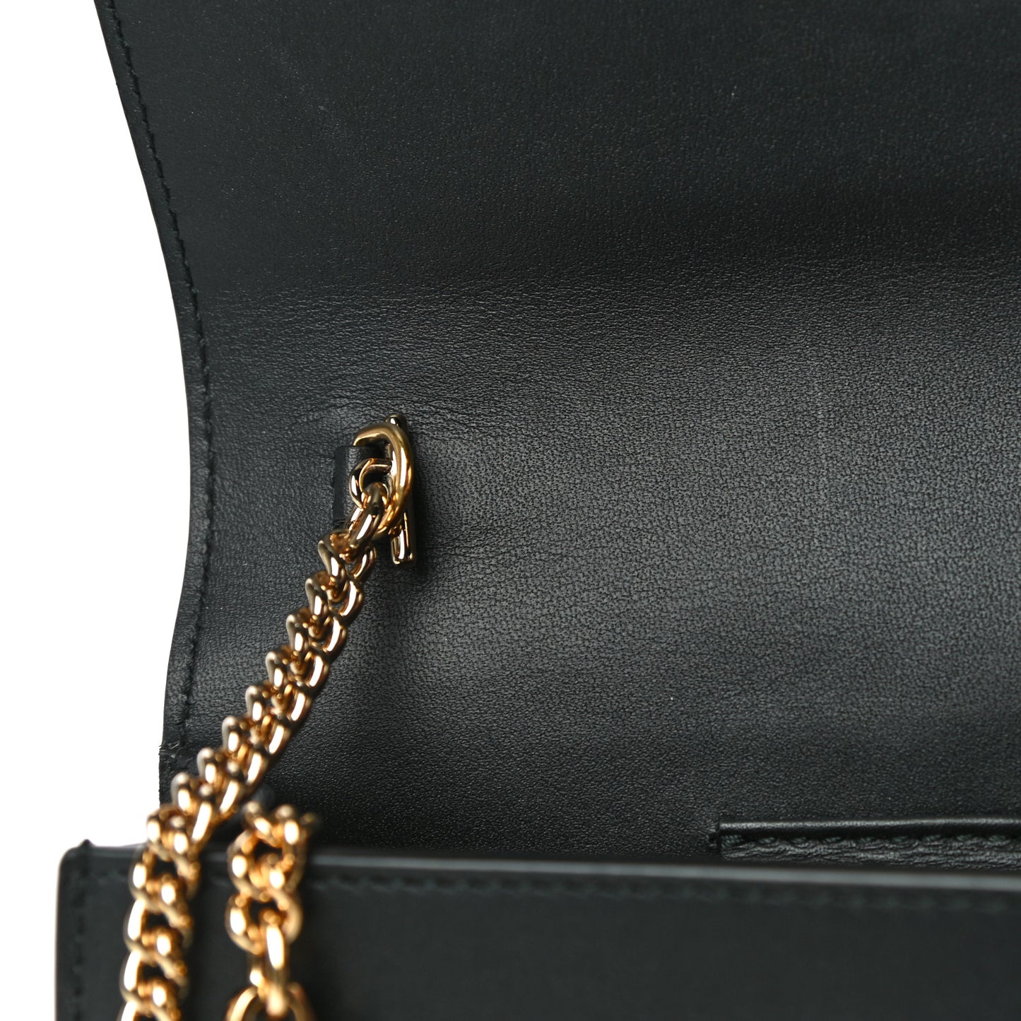 Calfskin Super Mini Sylvie Chain Shoulder Bag Black