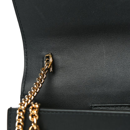 Gucci Calfskin Super Mini Sylvie Chain Shoulder Bag Black 12 of 14