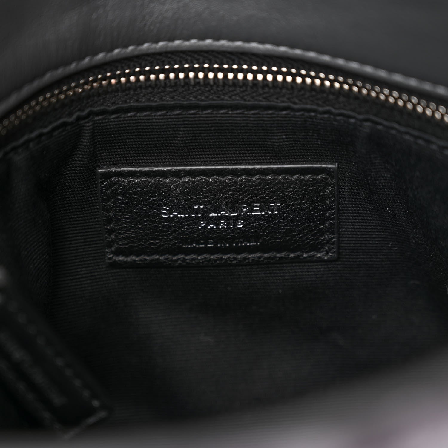Saint Laurent Crushed Velvet Quilted Small Loulou Puffer Monogram Chain Satchel Cloud Grey 7 of 10