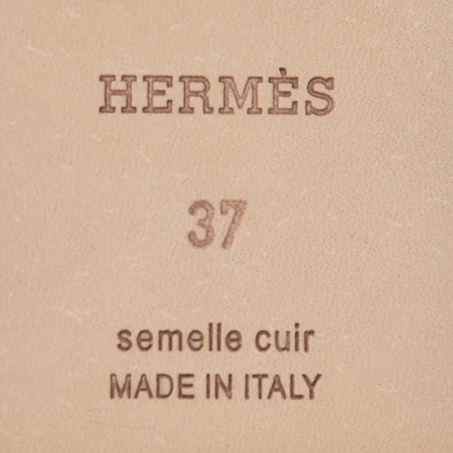 Hermes Epsom Oran Sandals 37 Jaune Pollen 9 of 9