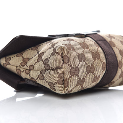 Gucci Monogram Waist Pouch Bag Dark Brown 5 of 9
