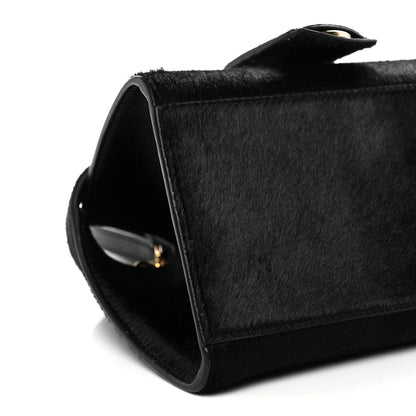 Salvatore Ferragamo Pony Hair Mini Hug Bag Black 8 of 10