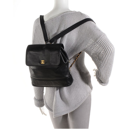 Chanel Caviar CC Backpack Black 2 of 8