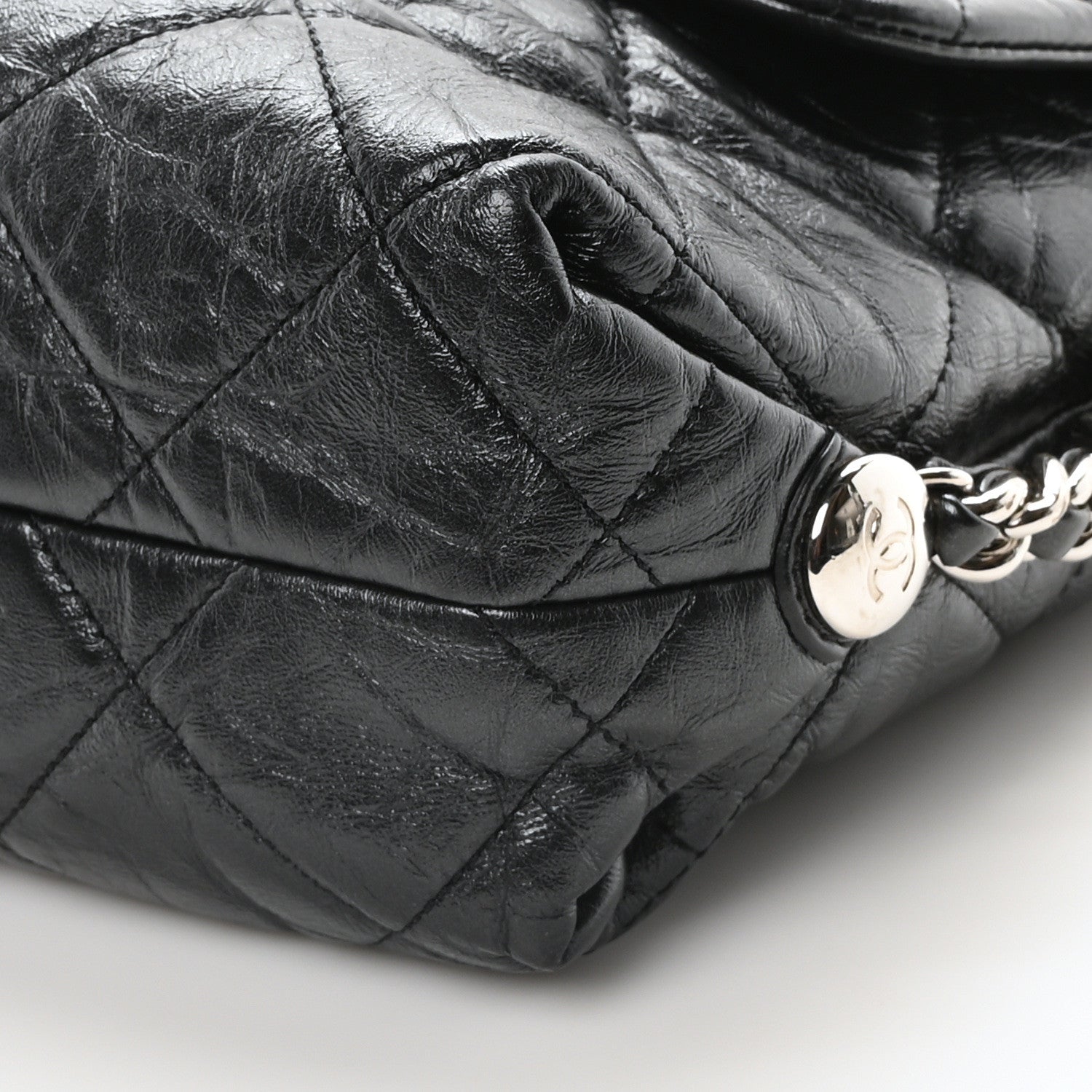 Chanel Crackled Aged Calfskin Big Bang Flap Black 10 of 10