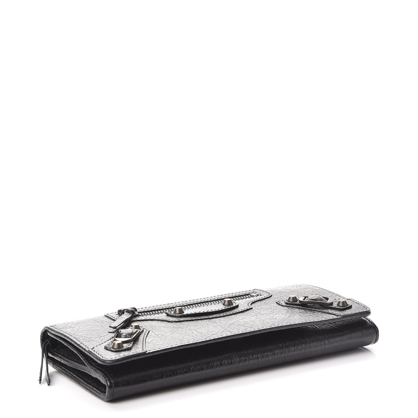Agneau Classic Hardware Money Wallet Black