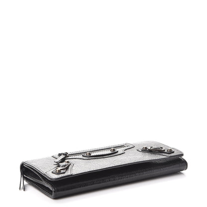 Balenciaga Agneau Classic Hardware Money Wallet Black 4 of 7