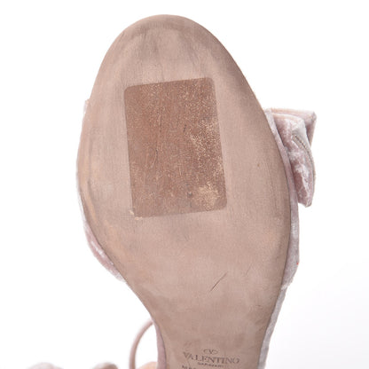 Valentino Garavani Velvet Bow Sandals 40.5 Loto 9 of 15