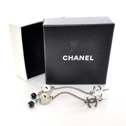 Chanel CC Button Dangle Earrings 5 of 5