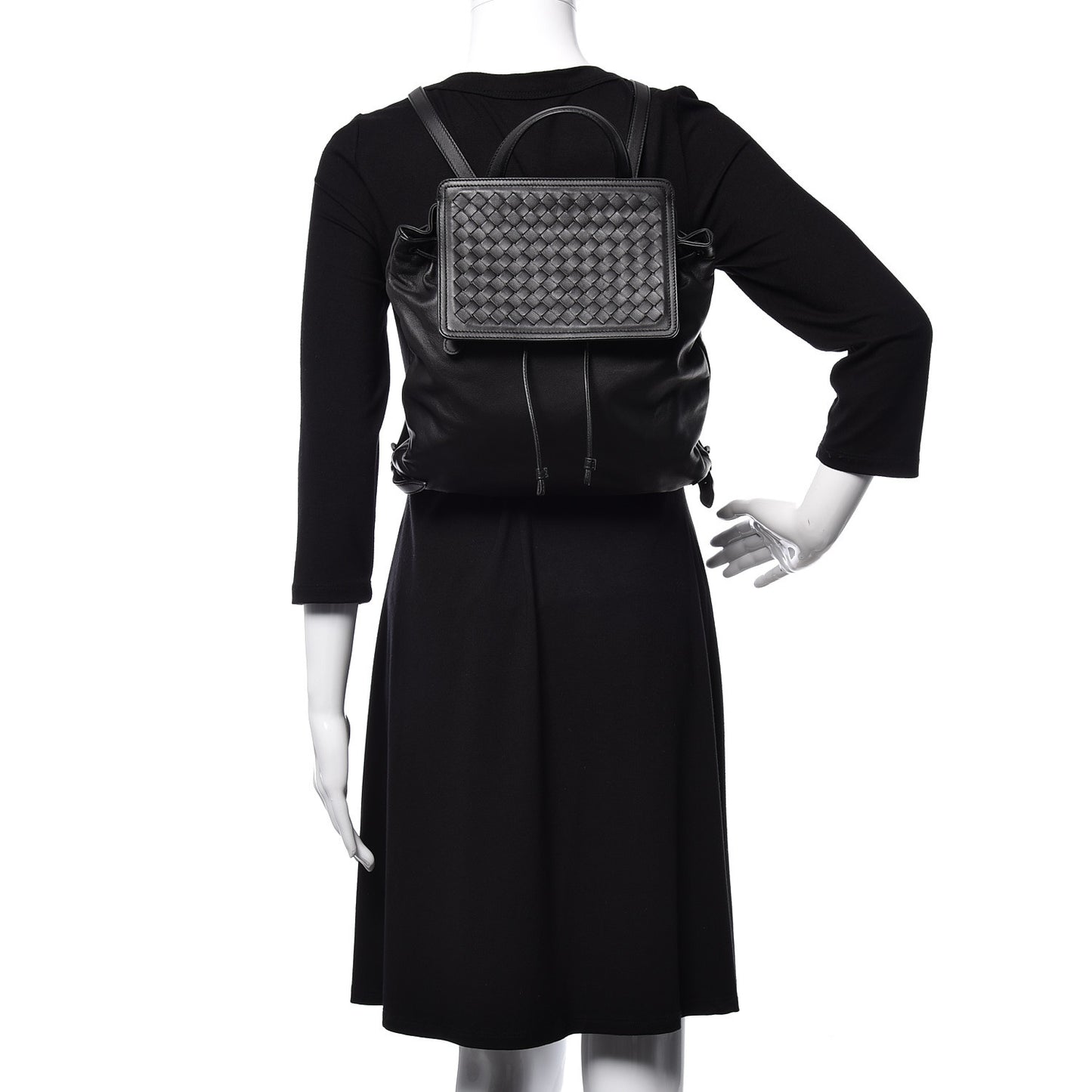 Nappa Intrecciato Backpack Black