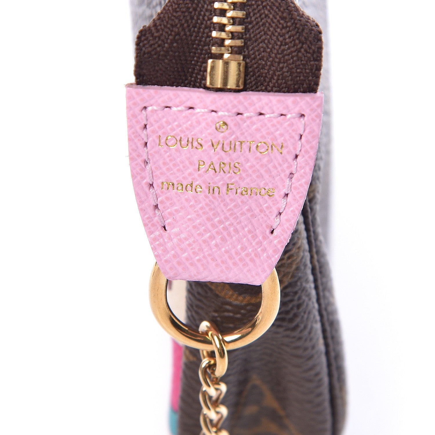 Louis Vuitton Monogram 2016 Christmas Animation Mini Pochette Accessories Rose Ballerine 6 of 8