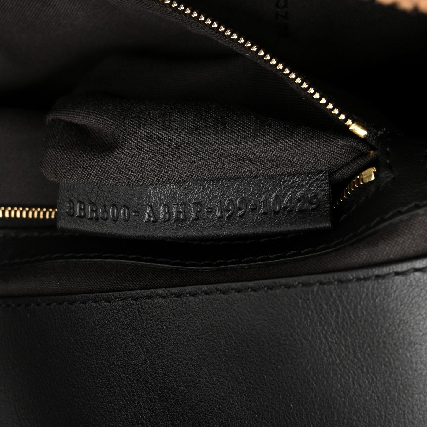 Shearling Vitello Dolce Macro FF 1974 Baguette Tobacco Black