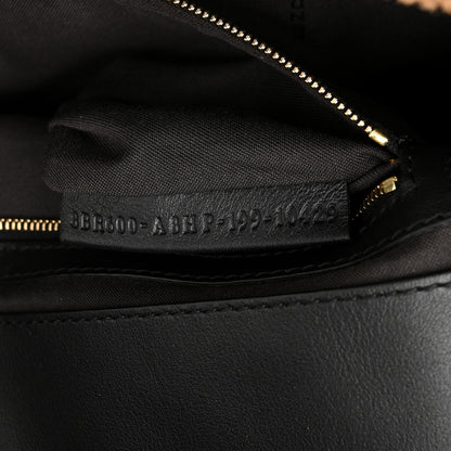 Fendi Shearling Vitello Dolce Macro FF 1974 Baguette Tobacco Black 7 of 10