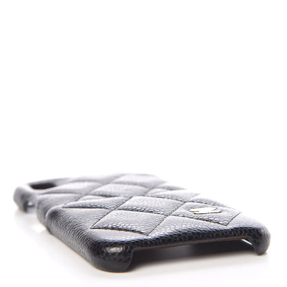 Chanel Caviar Quilted iPhone X Coco Tech Case Black 4 of 7