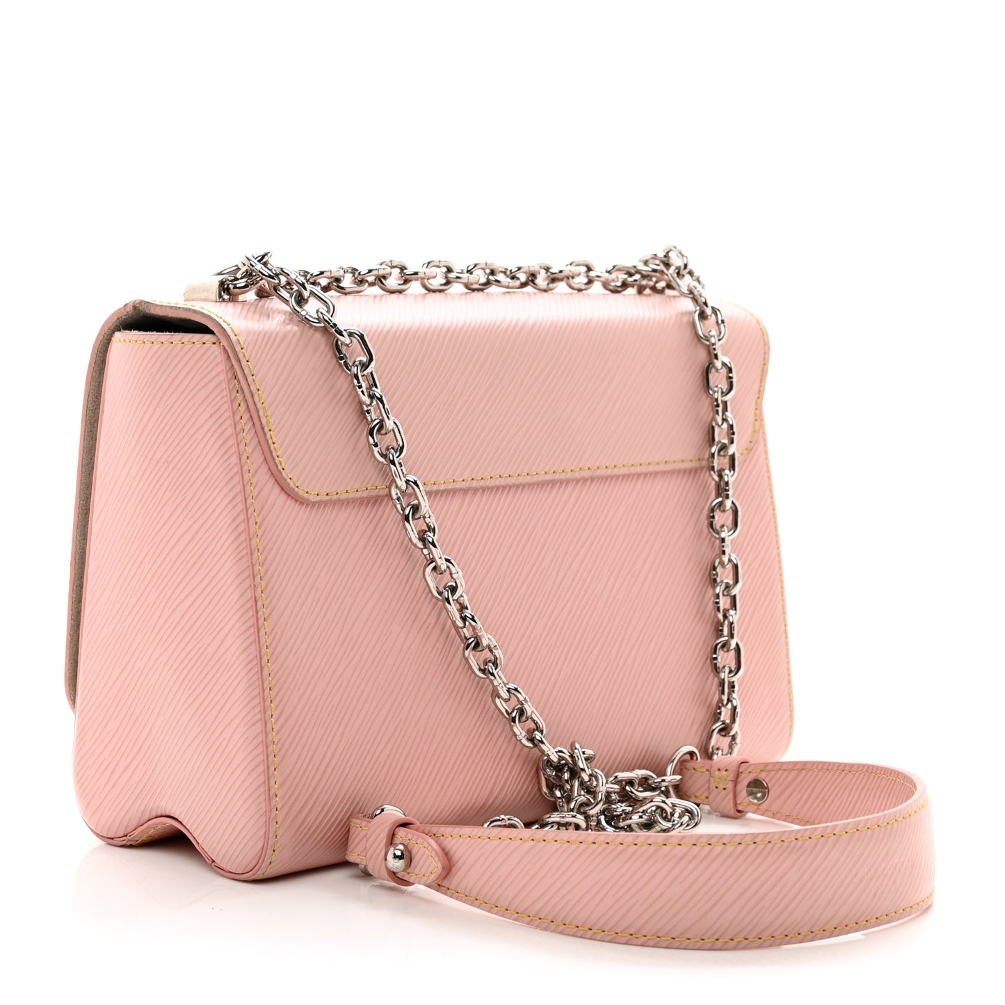 Epi Twist Shoulder Bag MM Rose Ballerine