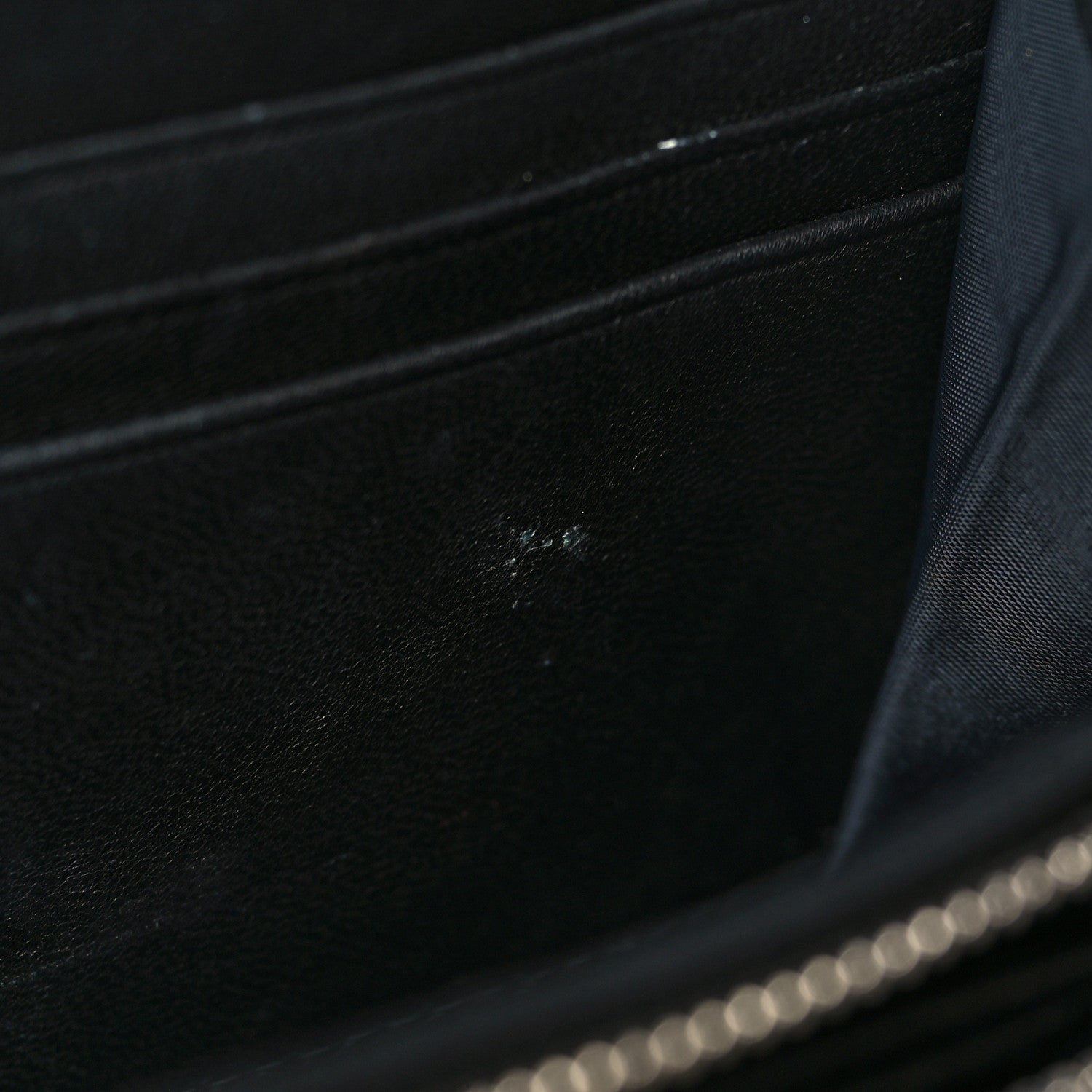 Christian Dior Lambskin Cannage Miss Dior Chain Wallet Black 10 of 14