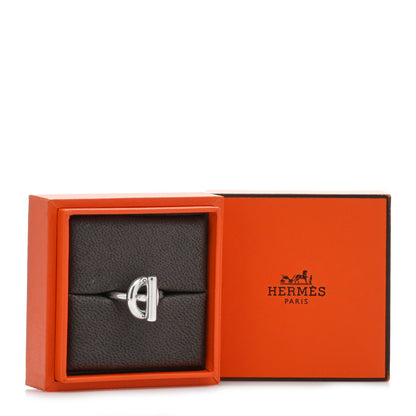 Hermes Sterling Silver GM Echappee Ring 50 5.25 5 of 5
