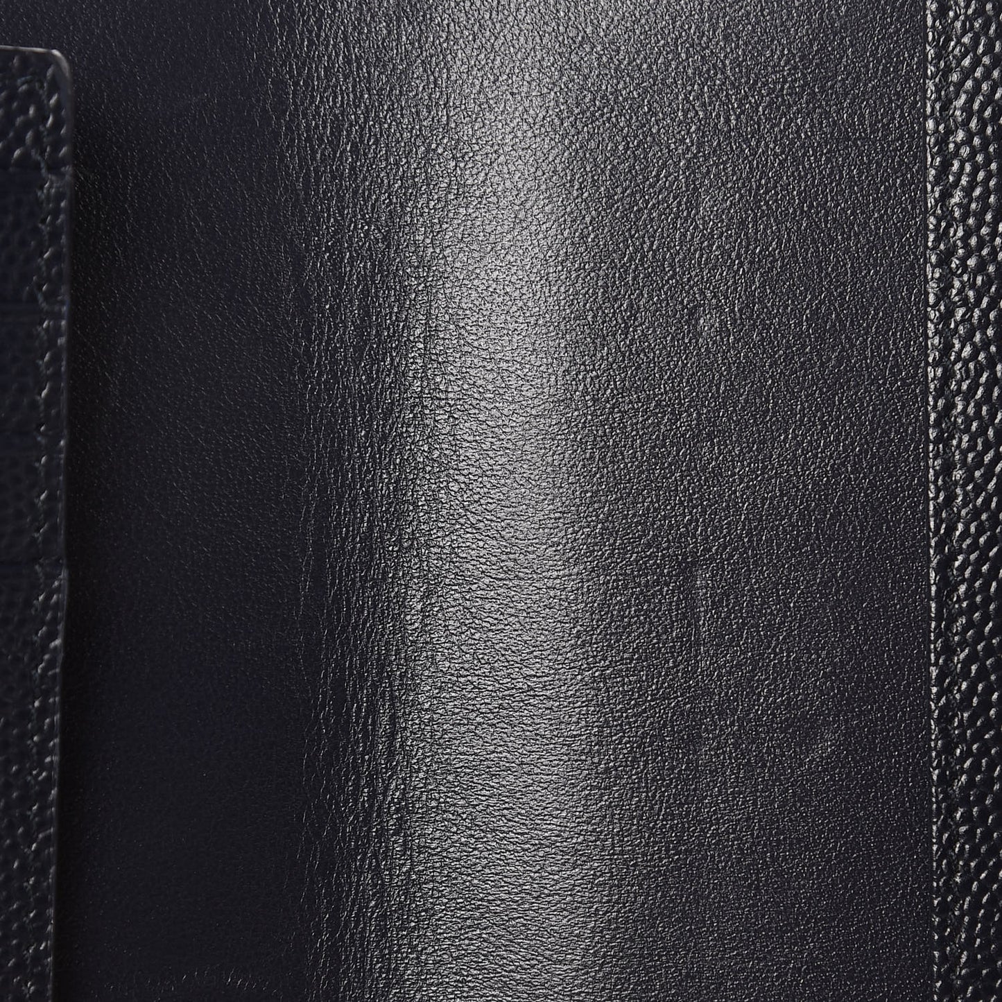 Grain De Poudre Matelasse Chevron Small Monogram Passport Case Deep Marine