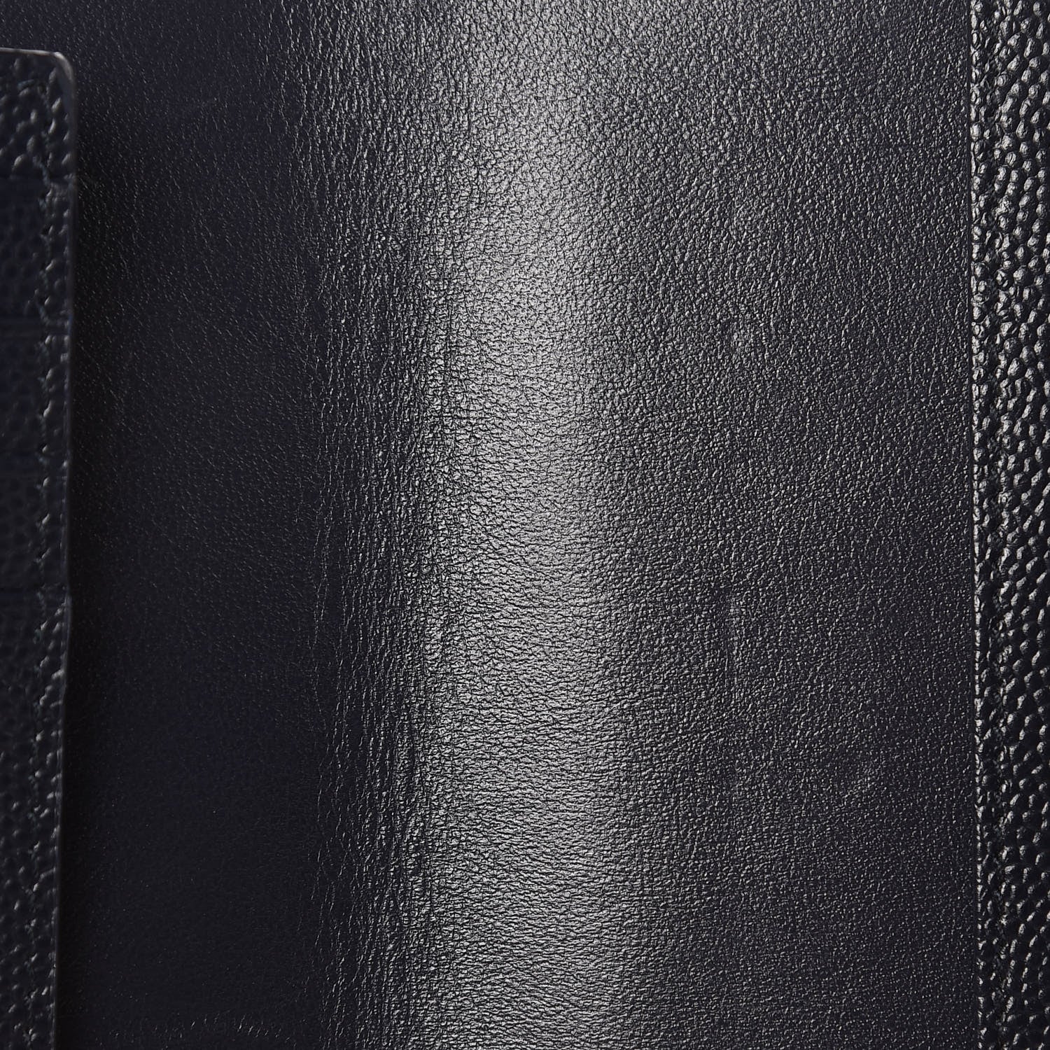 Saint Laurent Grain De Poudre Matelasse Chevron Small Monogram Passport Case Deep Marine 7 of 8
